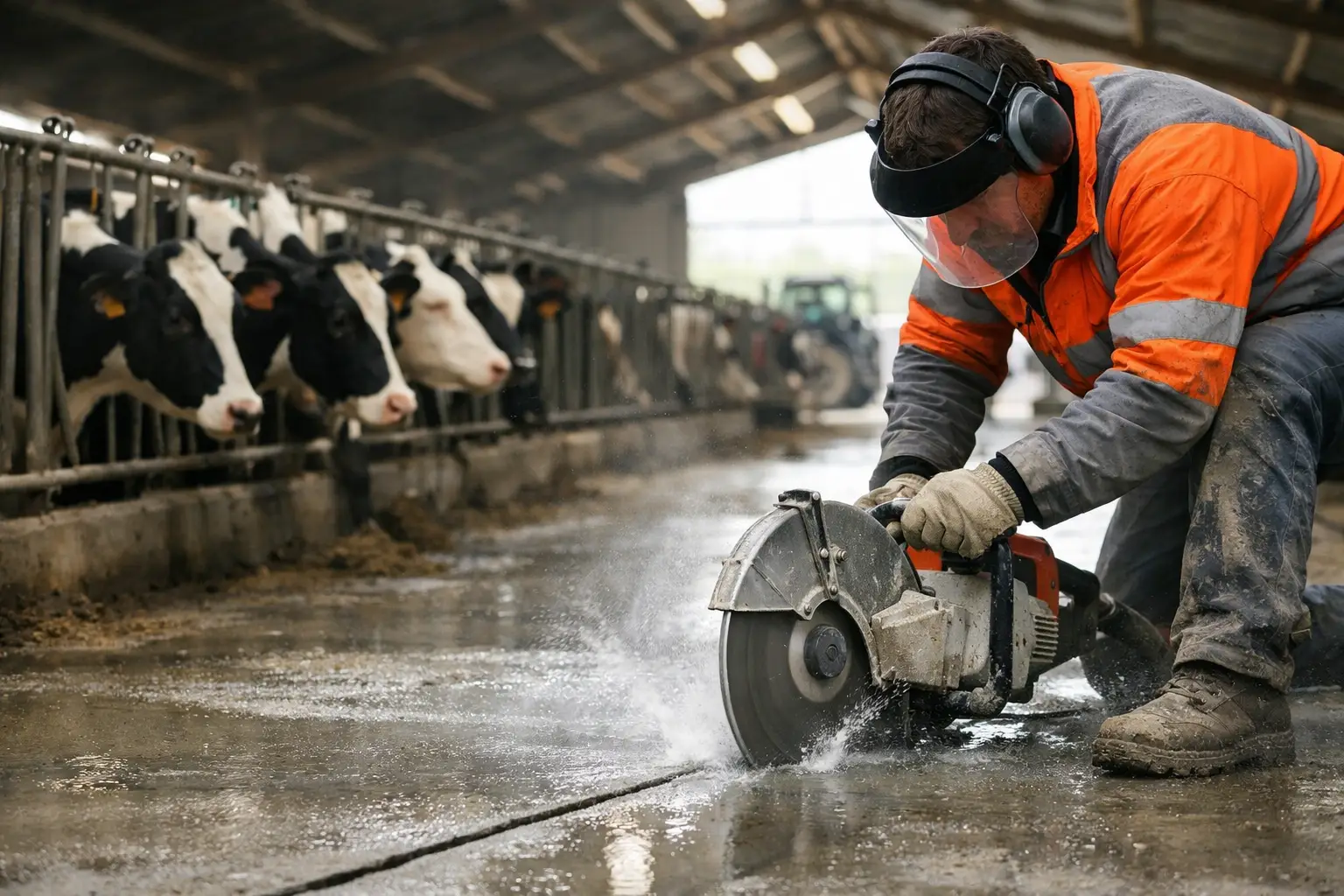 Cow Shed Concrete Cutting Service That Lasts