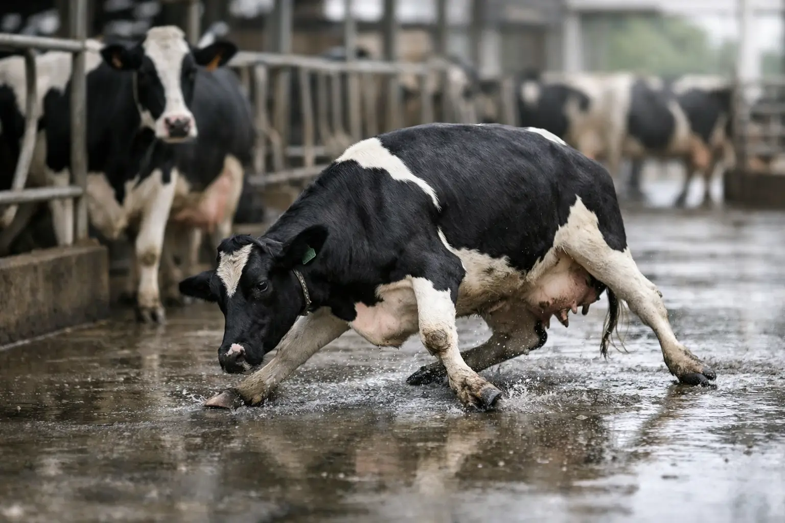 How to Stop Cows Slipping on Concrete
