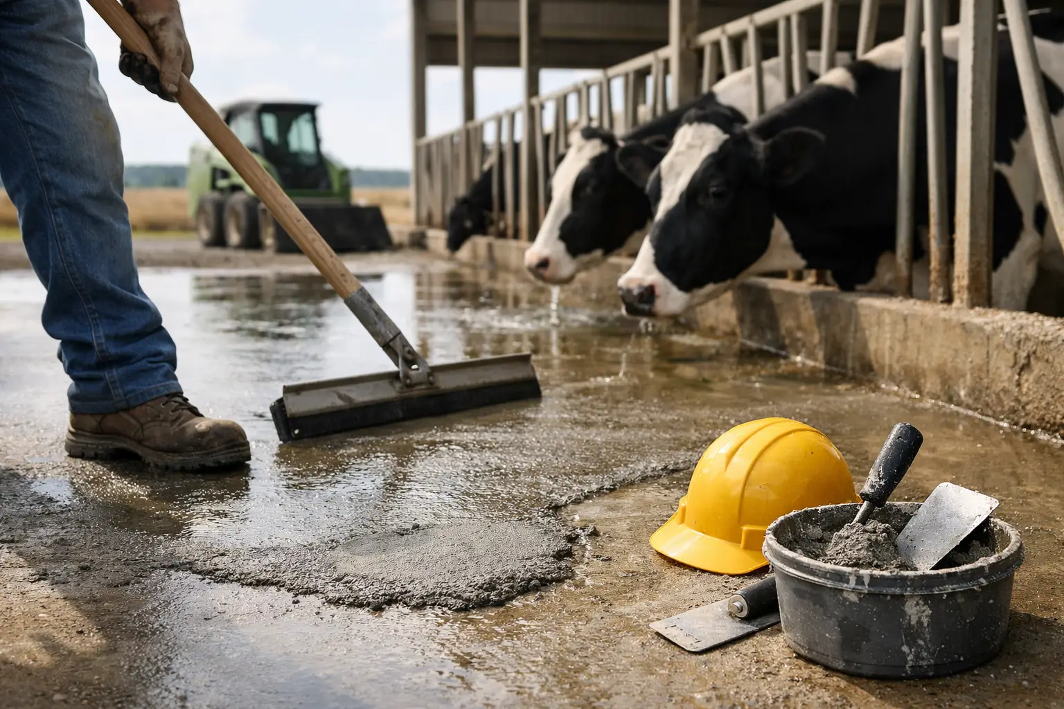Concrete Maintenance for Dairy Farms