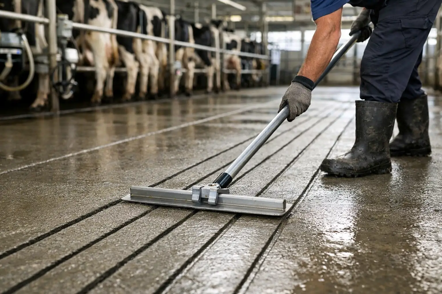 How to Groove Dairy Shed Concrete Properly