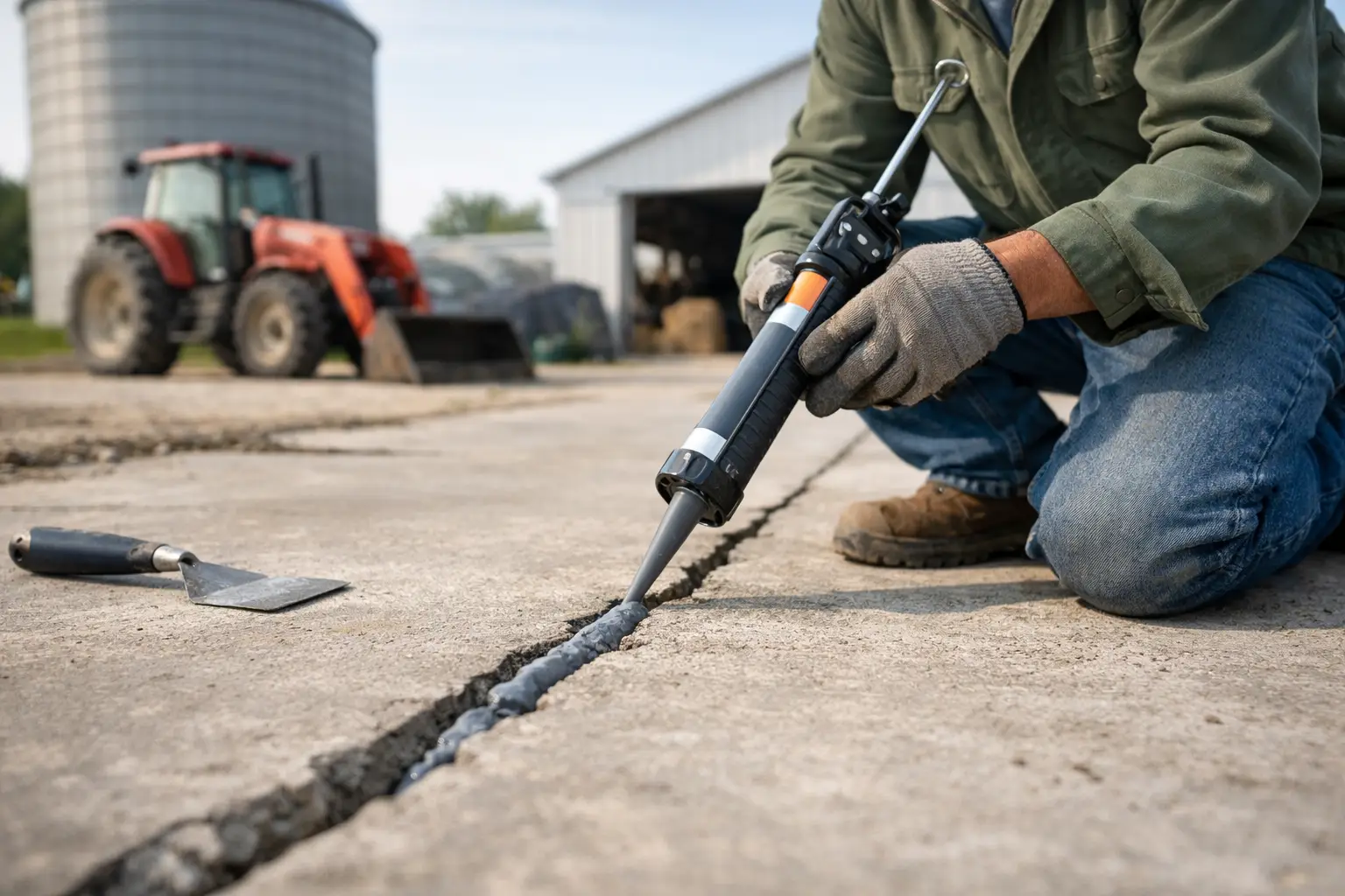 How to Repair Farm Concrete Joints Safely