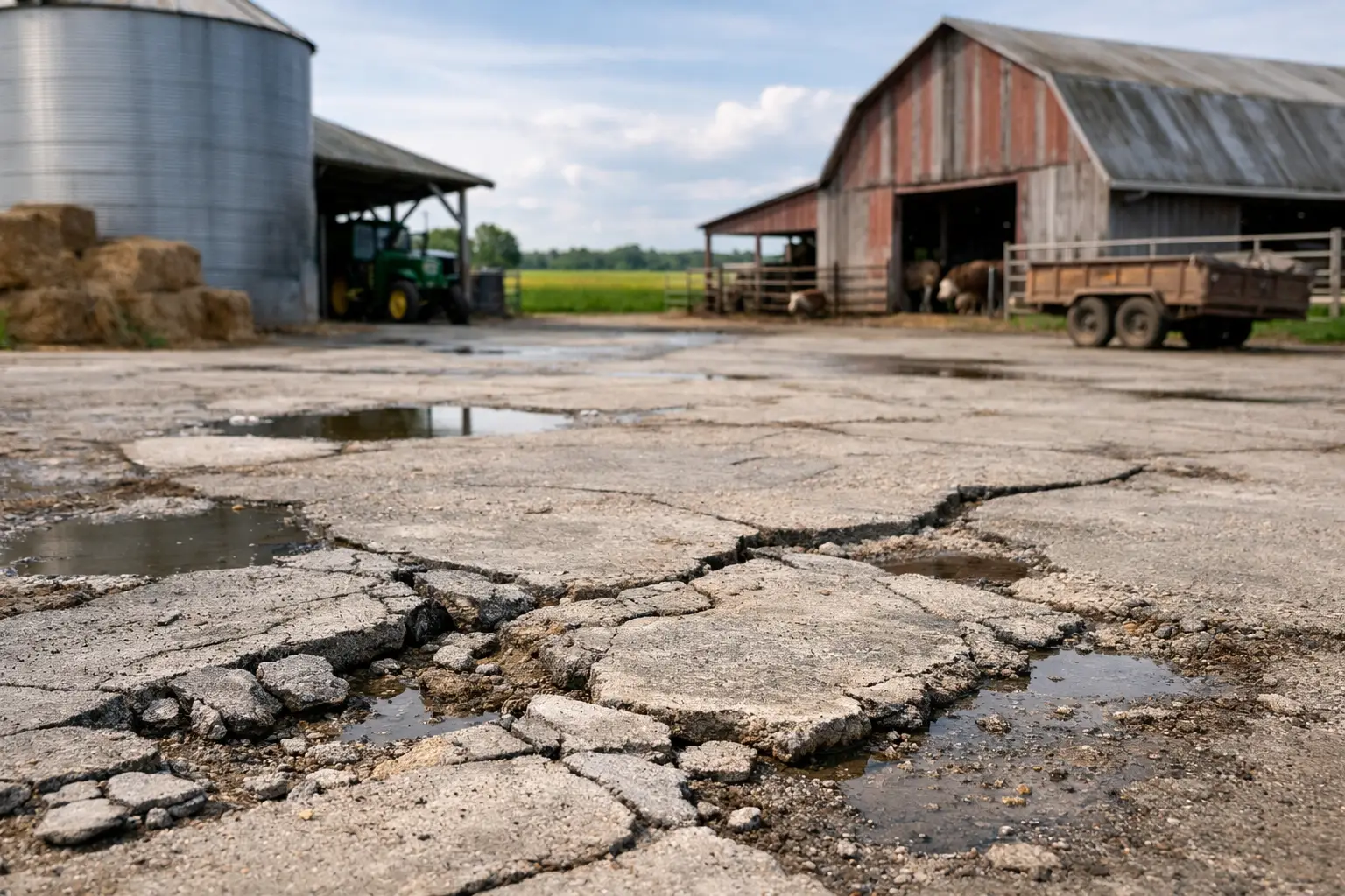 Best Signs Concrete Needs Resurfacing on Farms